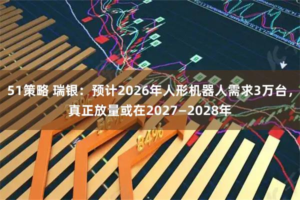 51策略 瑞银：预计2026年人形机器人需求3万台，真正放量或在2027—2028年